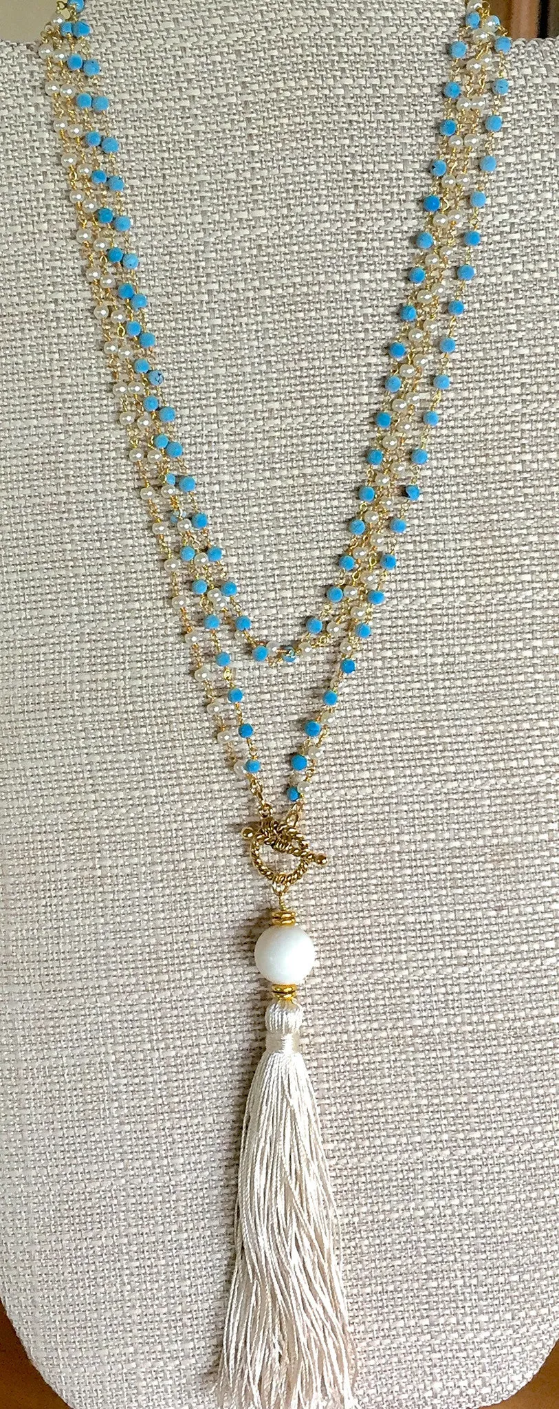 "Go Team!" College Colors Mala Necklace