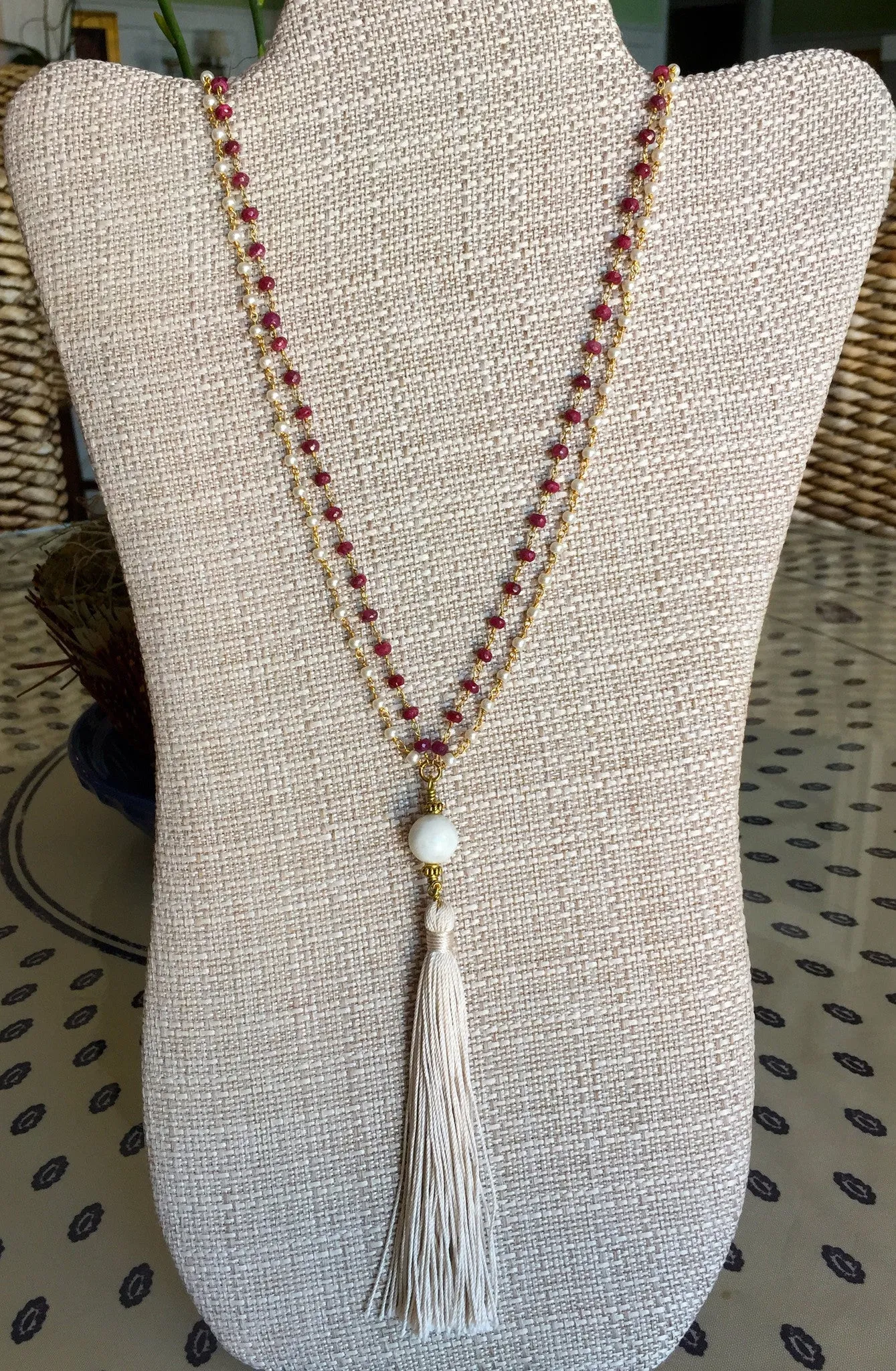 "Go Team!" College Colors Mala Necklace