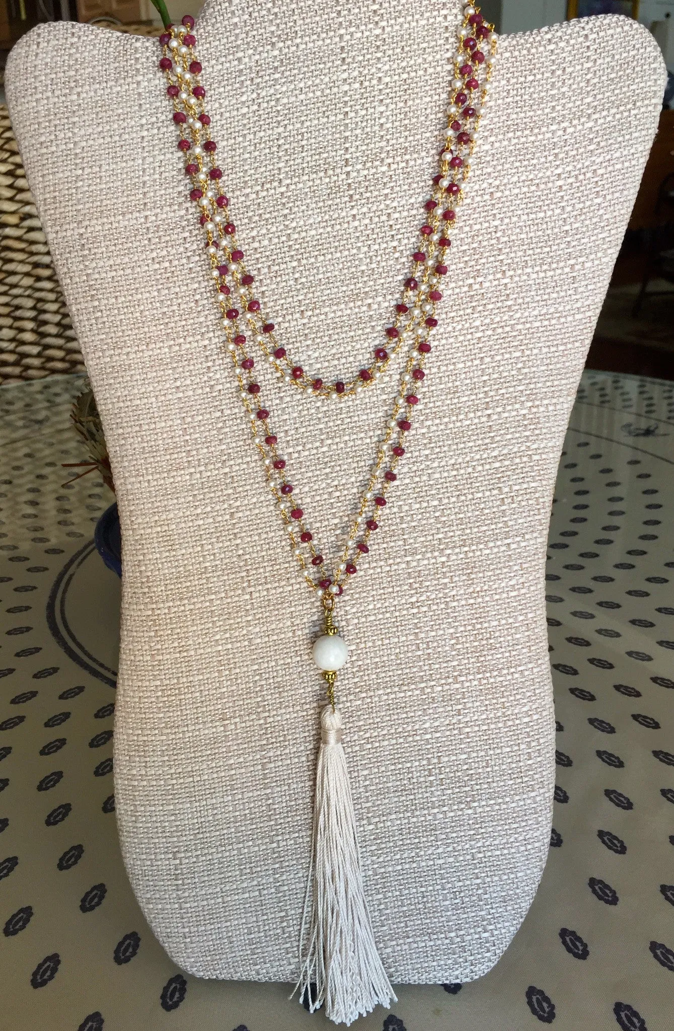 "Go Team!" College Colors Mala Necklace