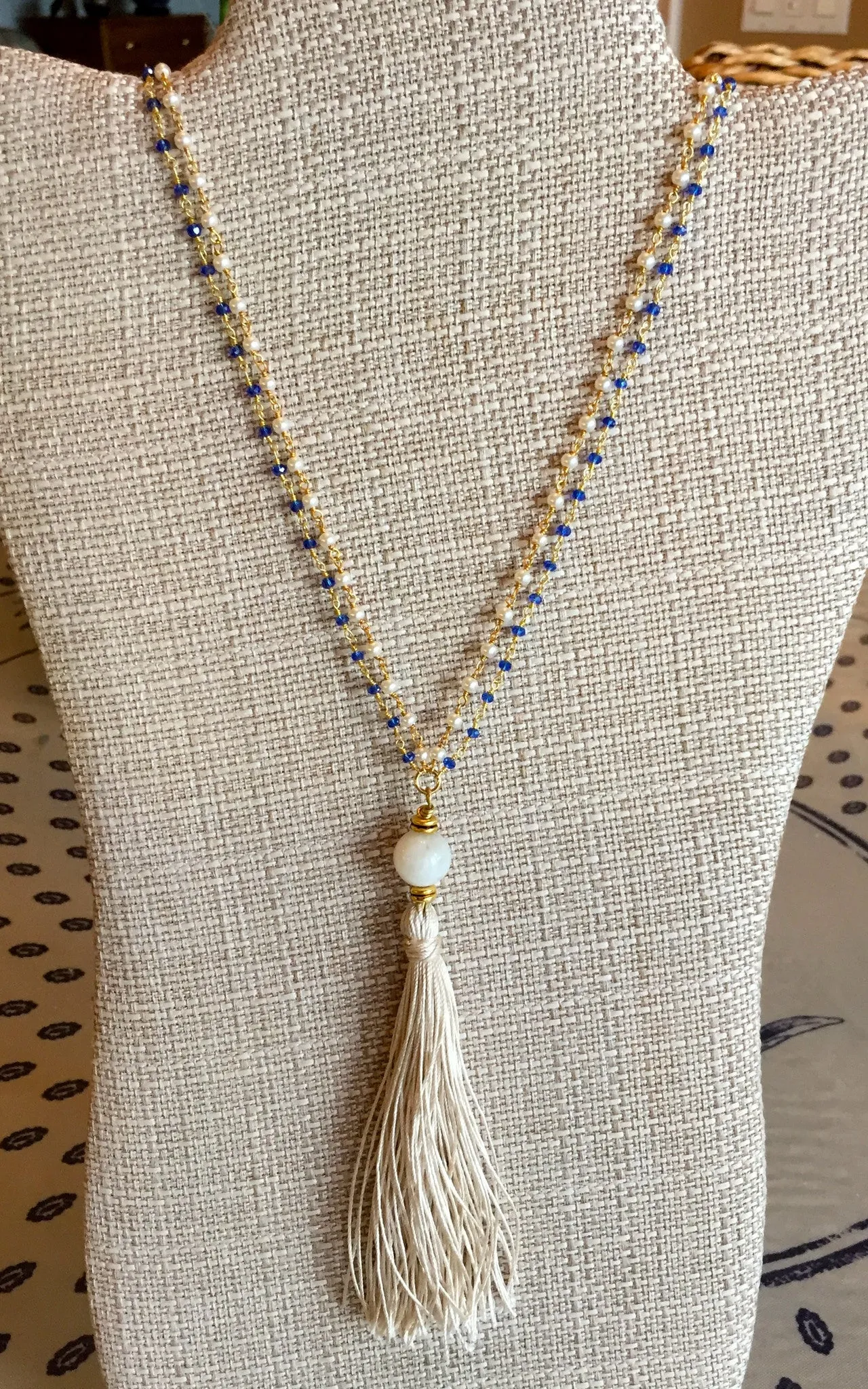 "Go Team!" College Colors Mala Necklace