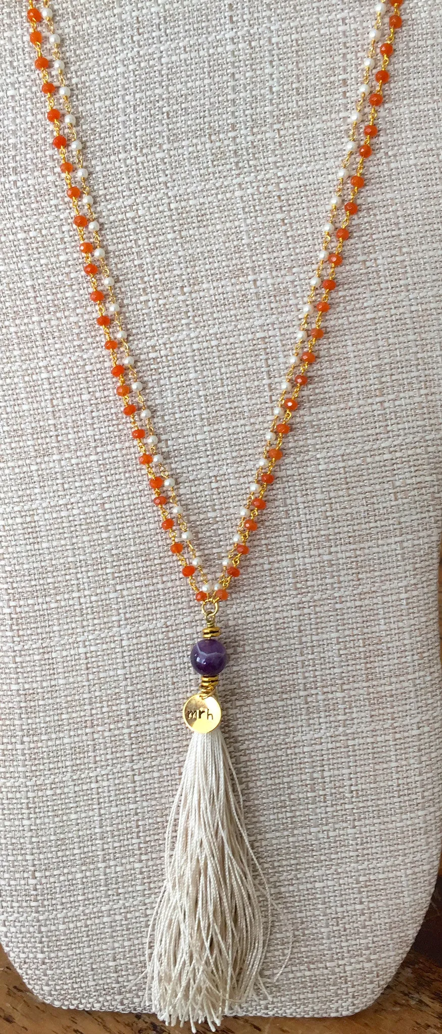 "Go Team!" College Colors Mala Necklace