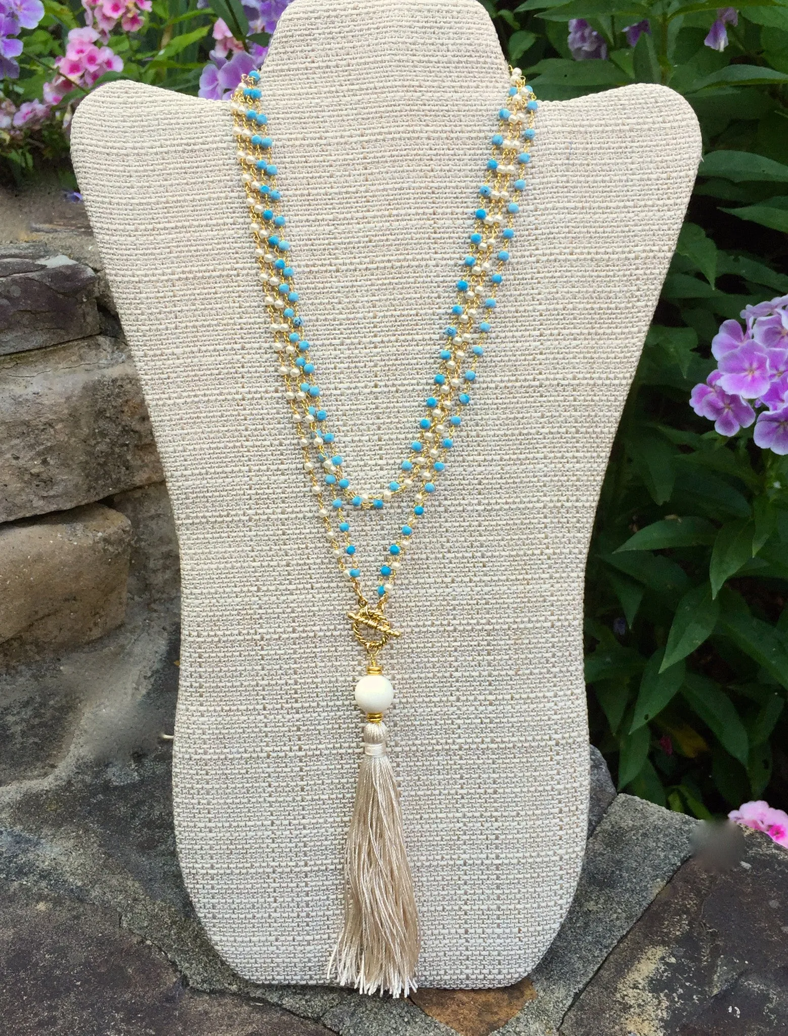 "Go Team!" College Colors Mala Necklace