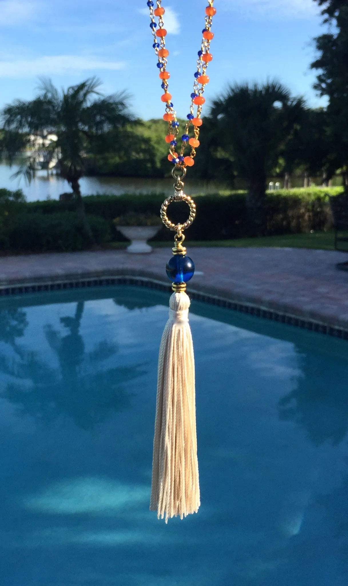 "Go Team!" College Colors Mala Necklace