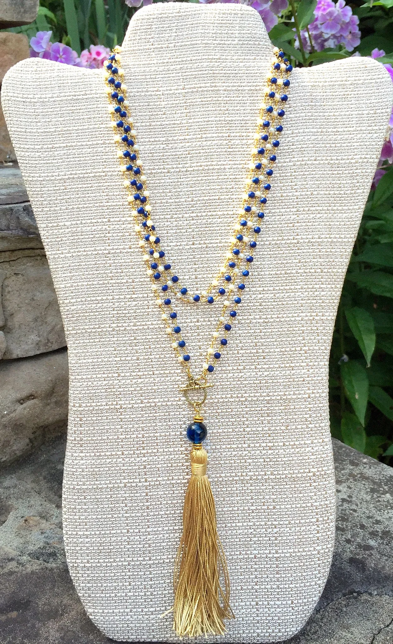 "Go Team!" College Colors Mala Necklace