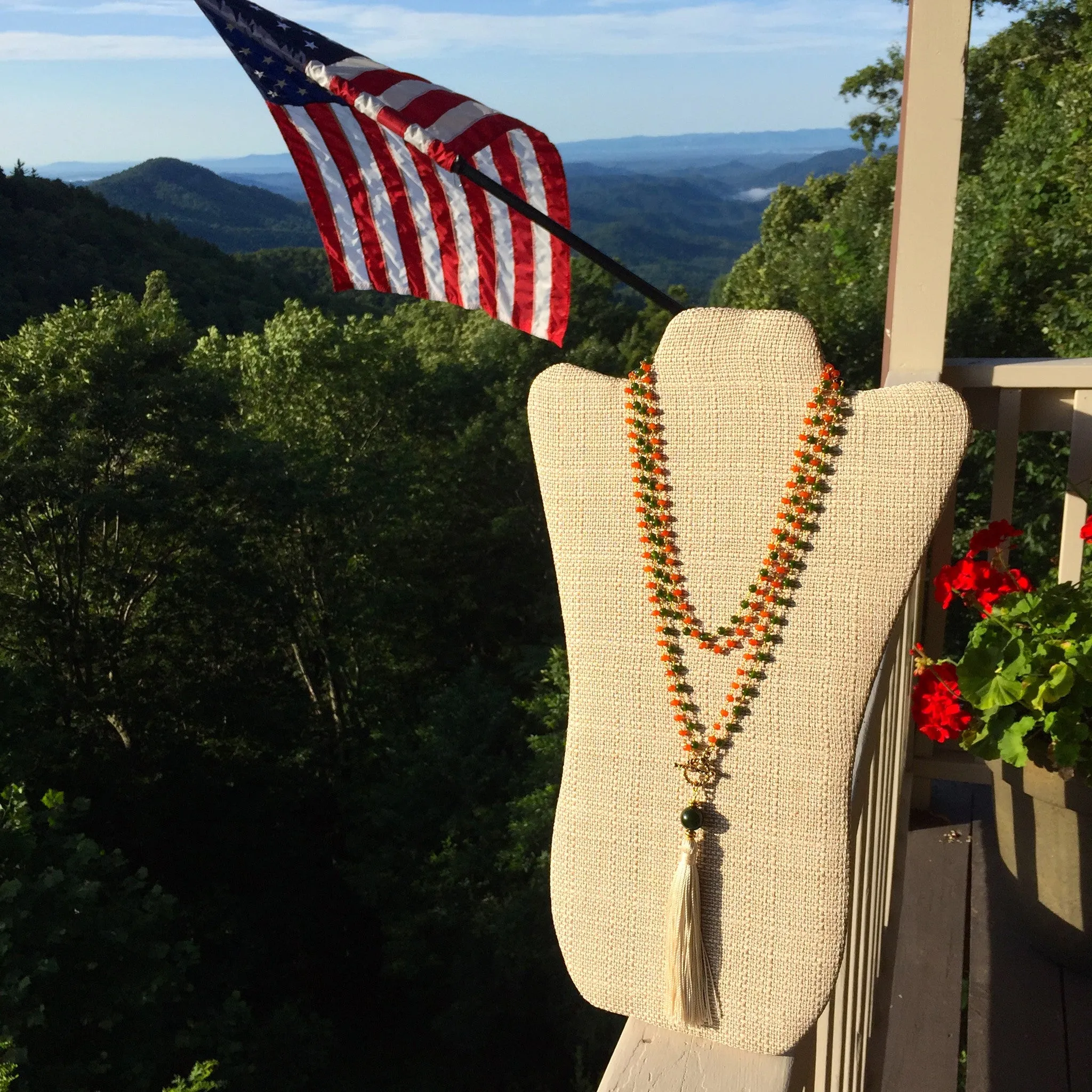 "Go Team!" College Colors Mala Necklace