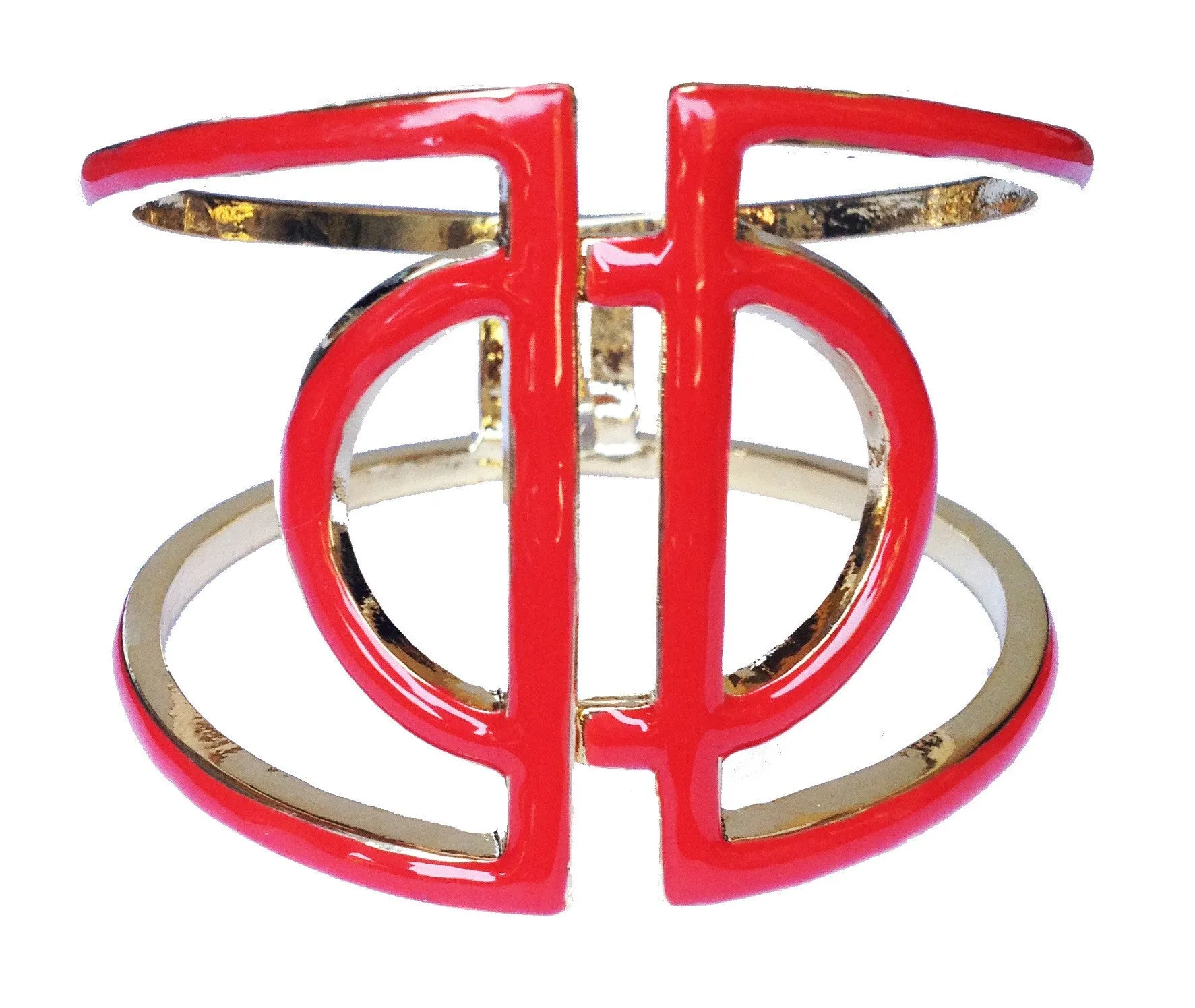 Red Cleopatra Cuff Bracelet