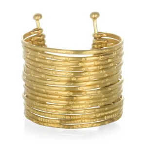 Satya Gold Large Bangle Bracelet Cuff