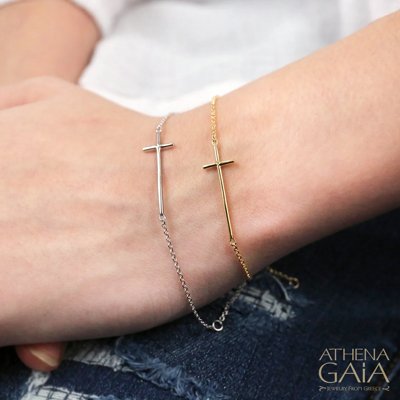 Side Cross Bracelet