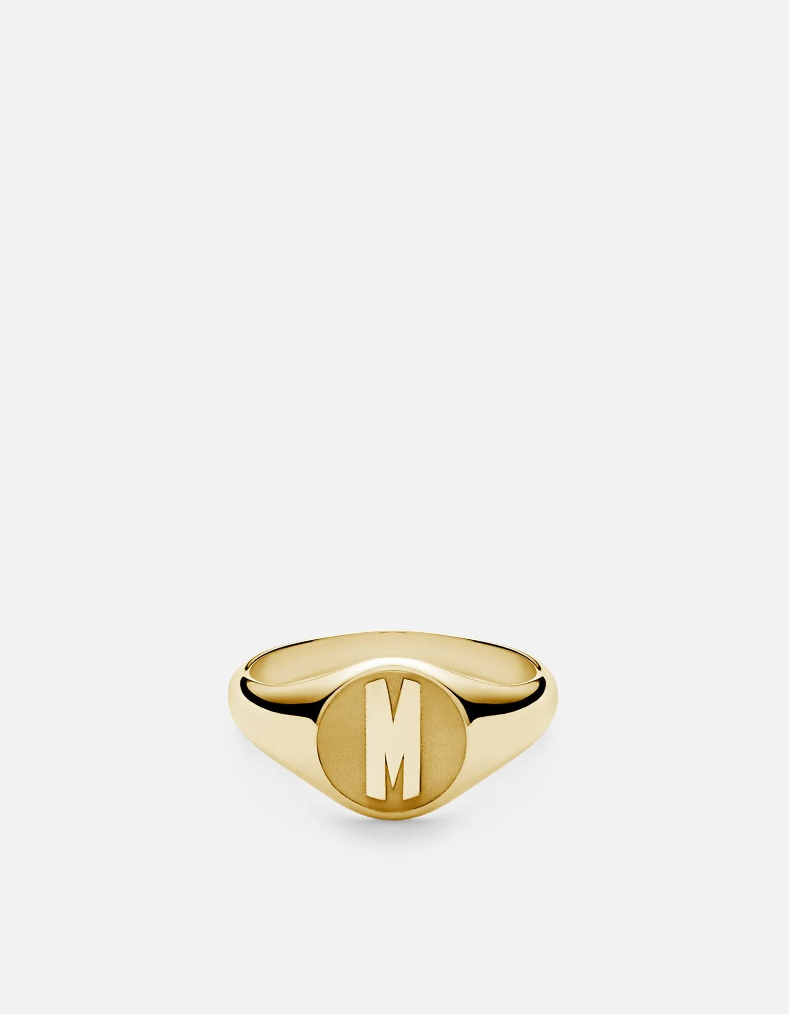 Signet Ring, 14k Gold/3 Letter