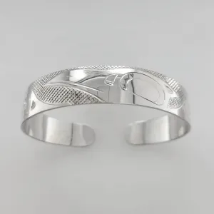 Silver 1/2" Raven Bracelet