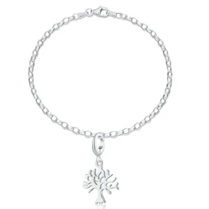 Silver Tree Charm Bracelet