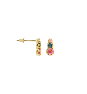 Single Eclectic Anna Stud Earring 14K