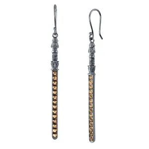 Star Wars X RockLove Rey Crystal Lightsaber Earrings