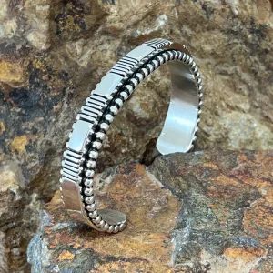 Sterling Silver Cuff Bracelet by Jonathan Nez