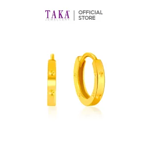 TAKA Jewellery 916 Gold Hoop Earrings