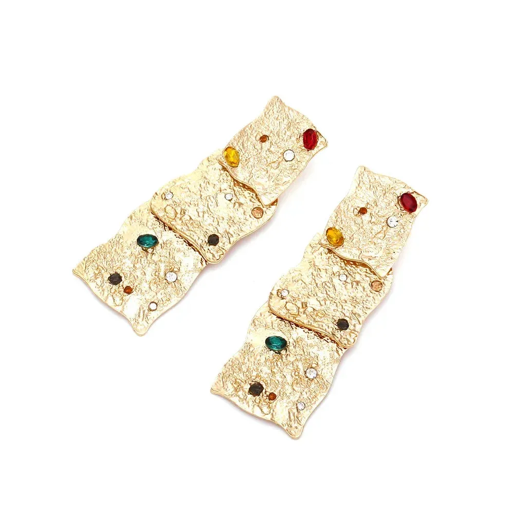 TEEK - Multi Layered Spliced Slated Earrings