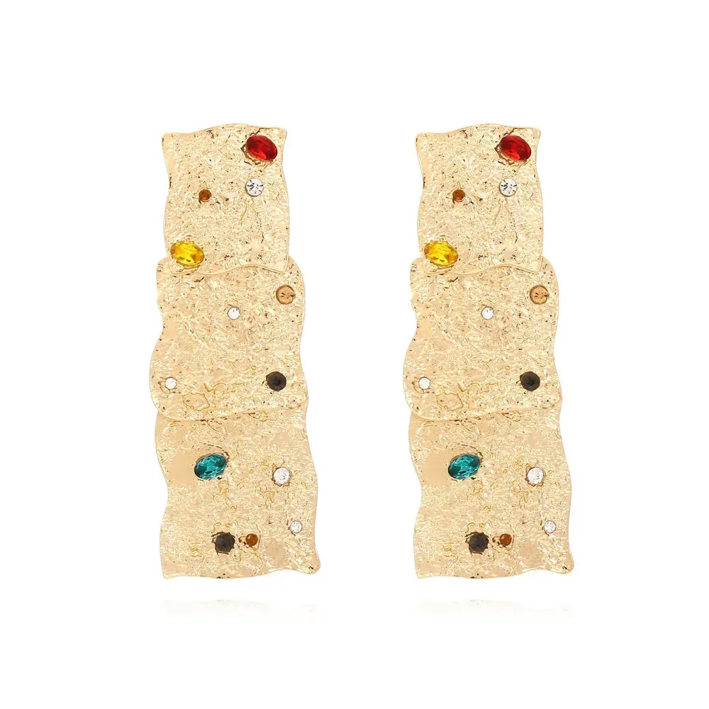 TEEK - Multi Layered Spliced Slated Earrings