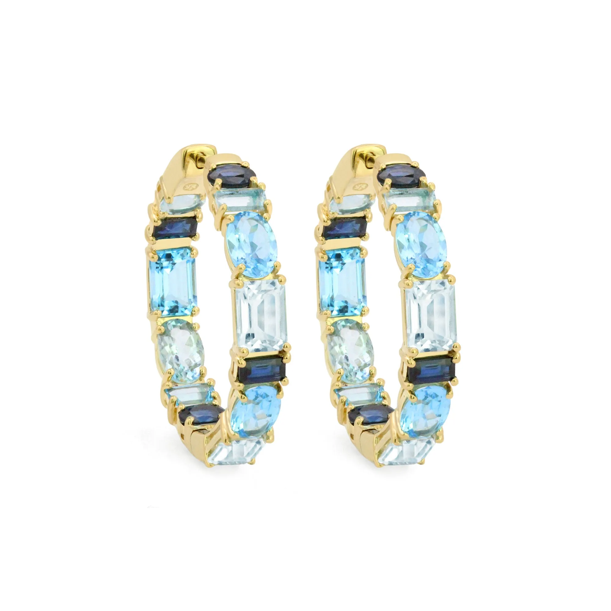 The Drama Queen 18K Gemstone Hoops