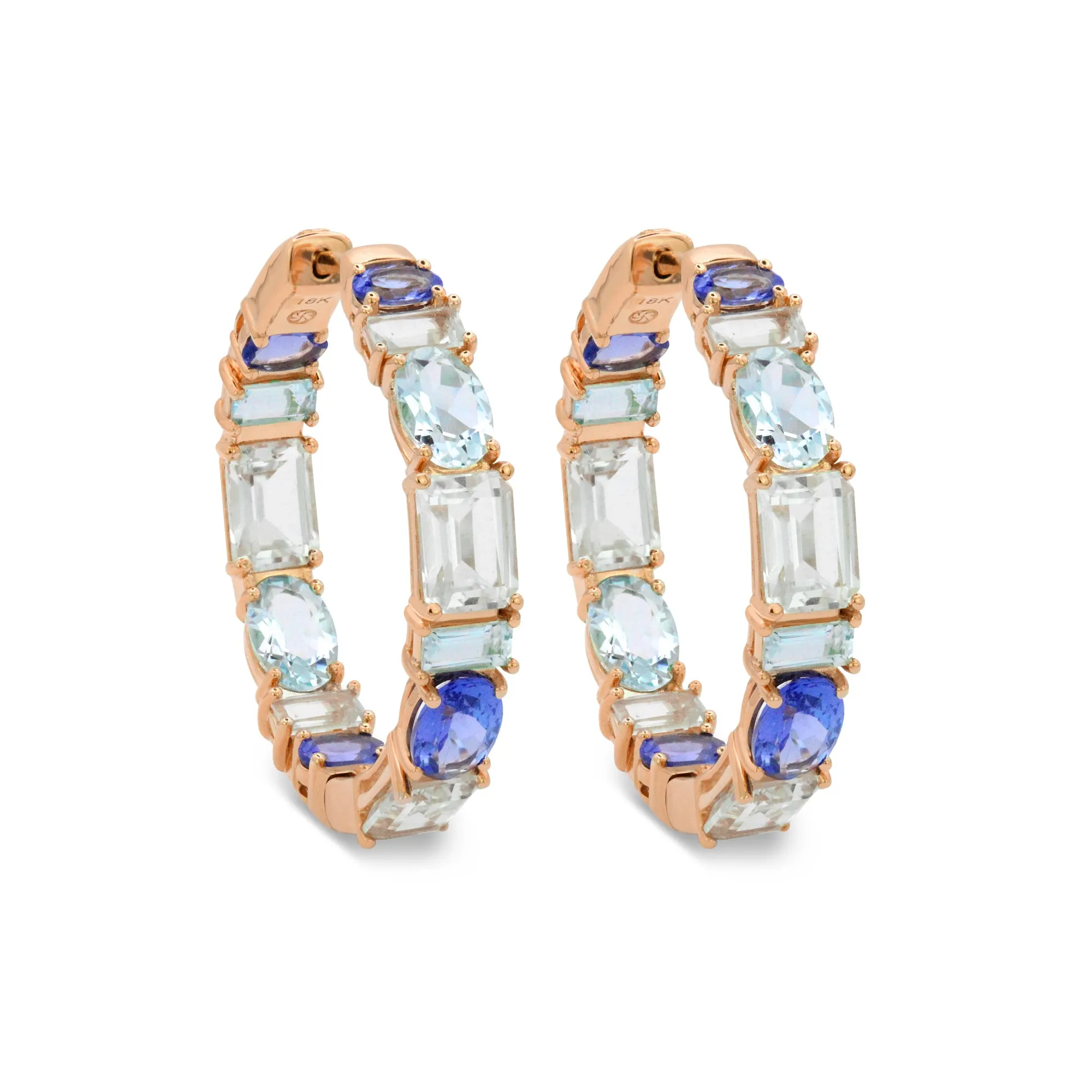 The Drama Queen 18K Gemstone Hoops