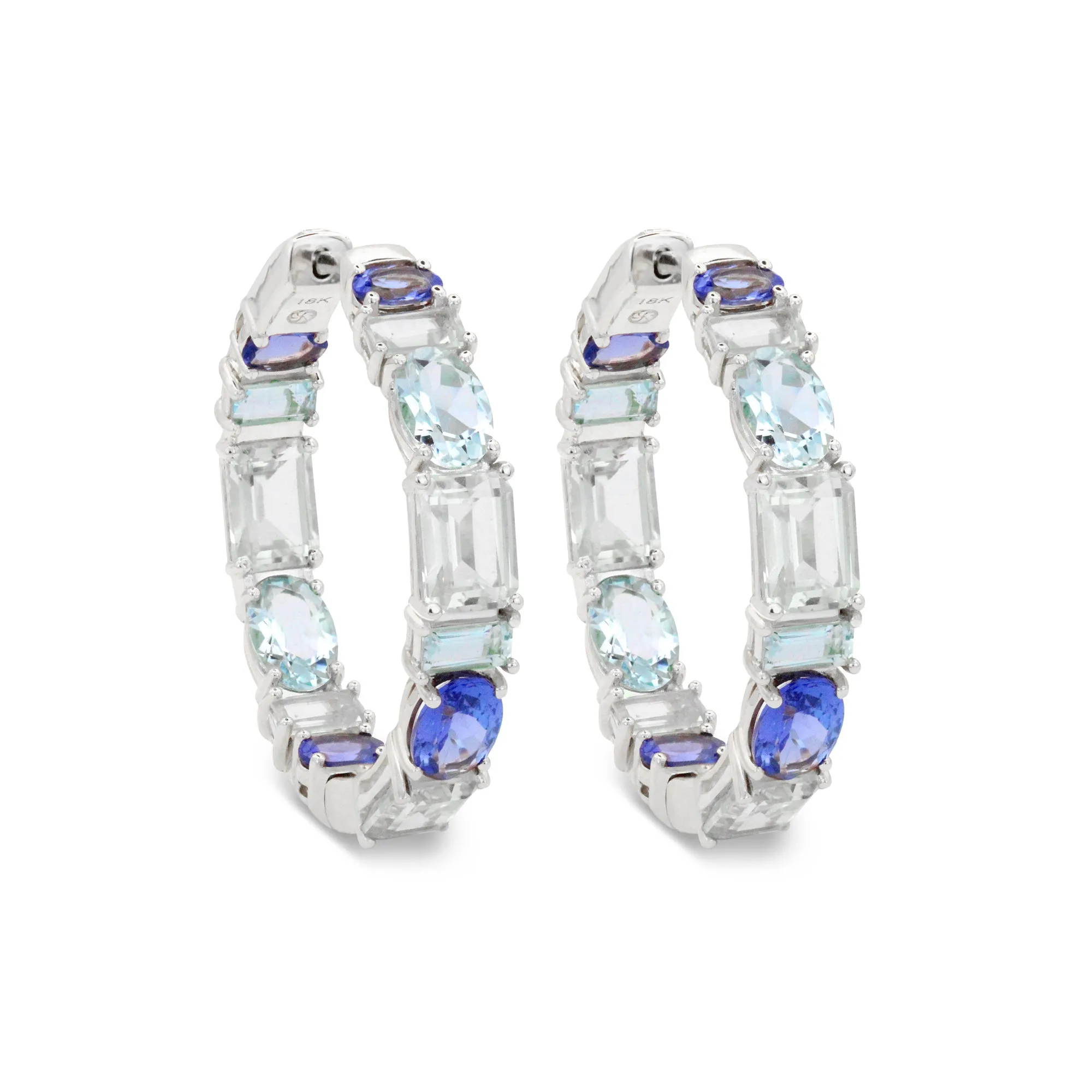 The Drama Queen 18K Gemstone Hoops