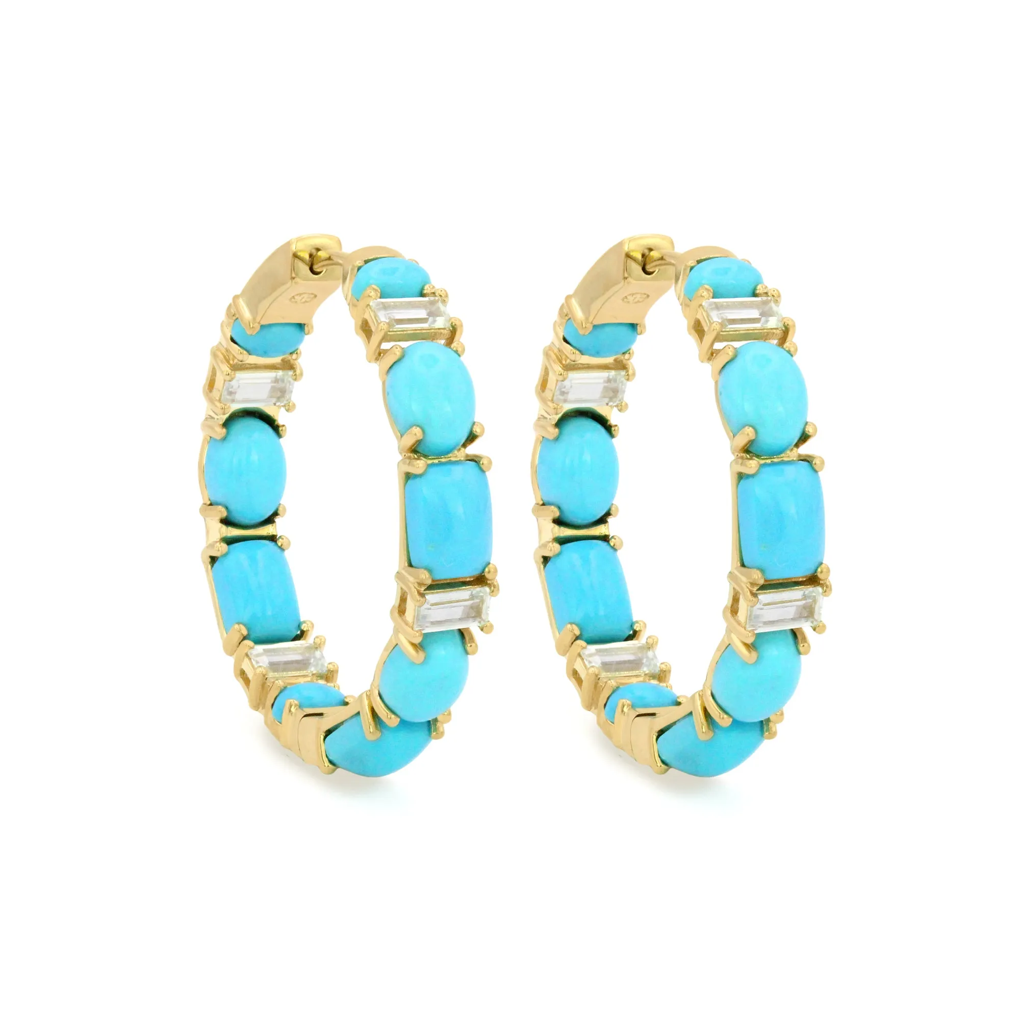 The Drama Queen 18K Gemstone Hoops