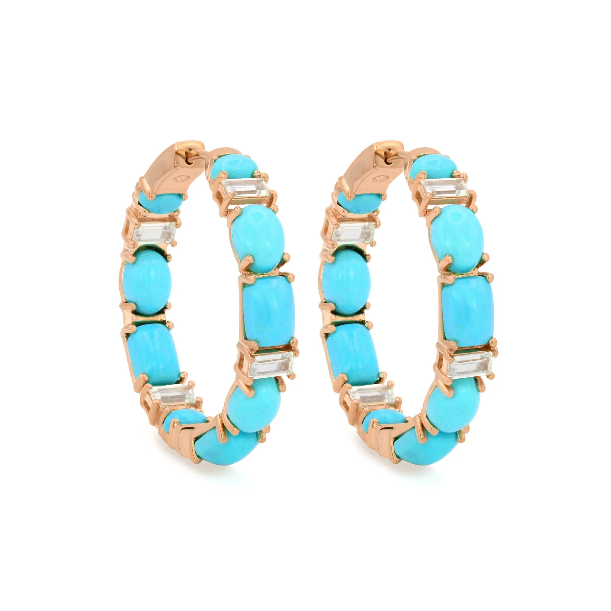 The Drama Queen 18K Gemstone Hoops