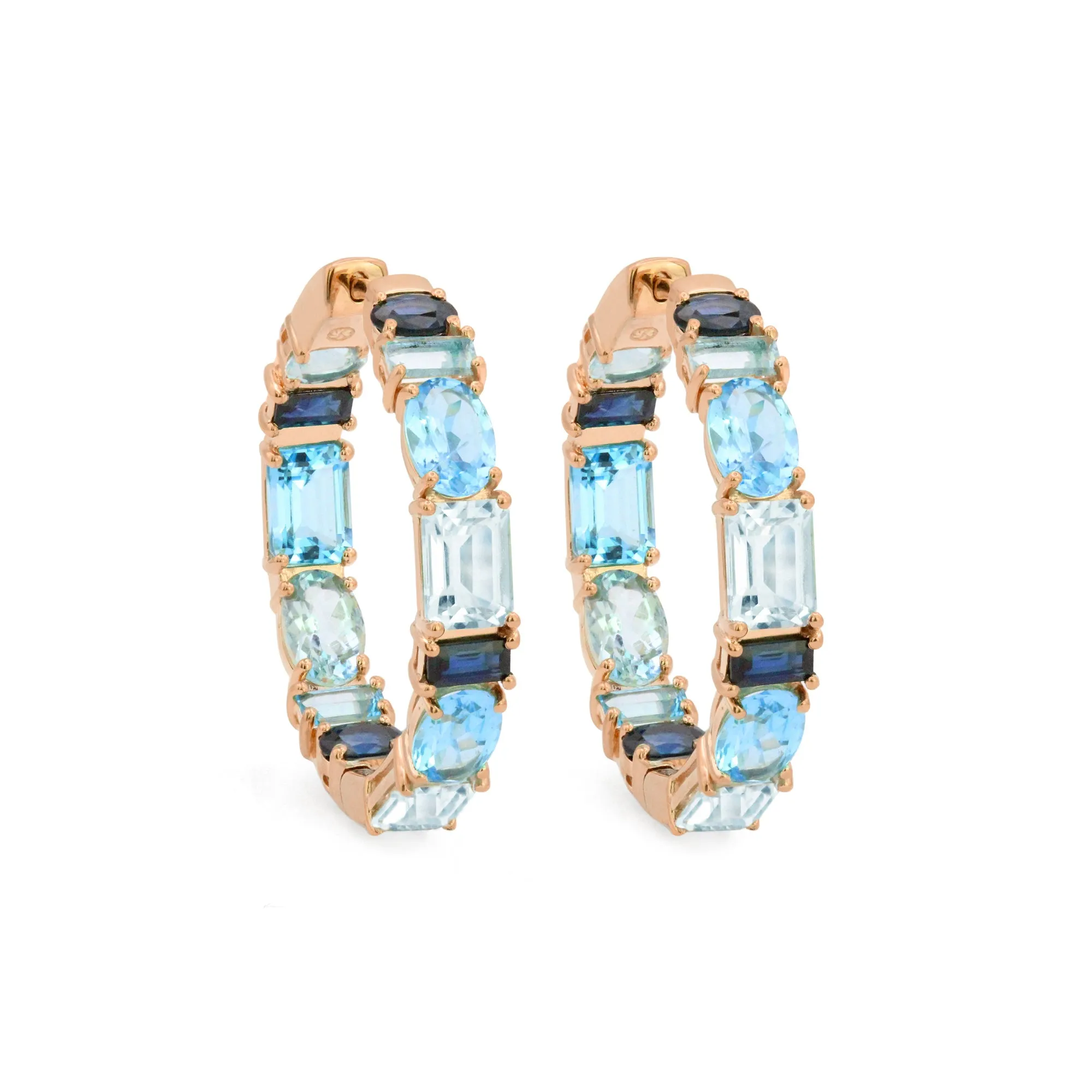 The Drama Queen 18K Gemstone Hoops