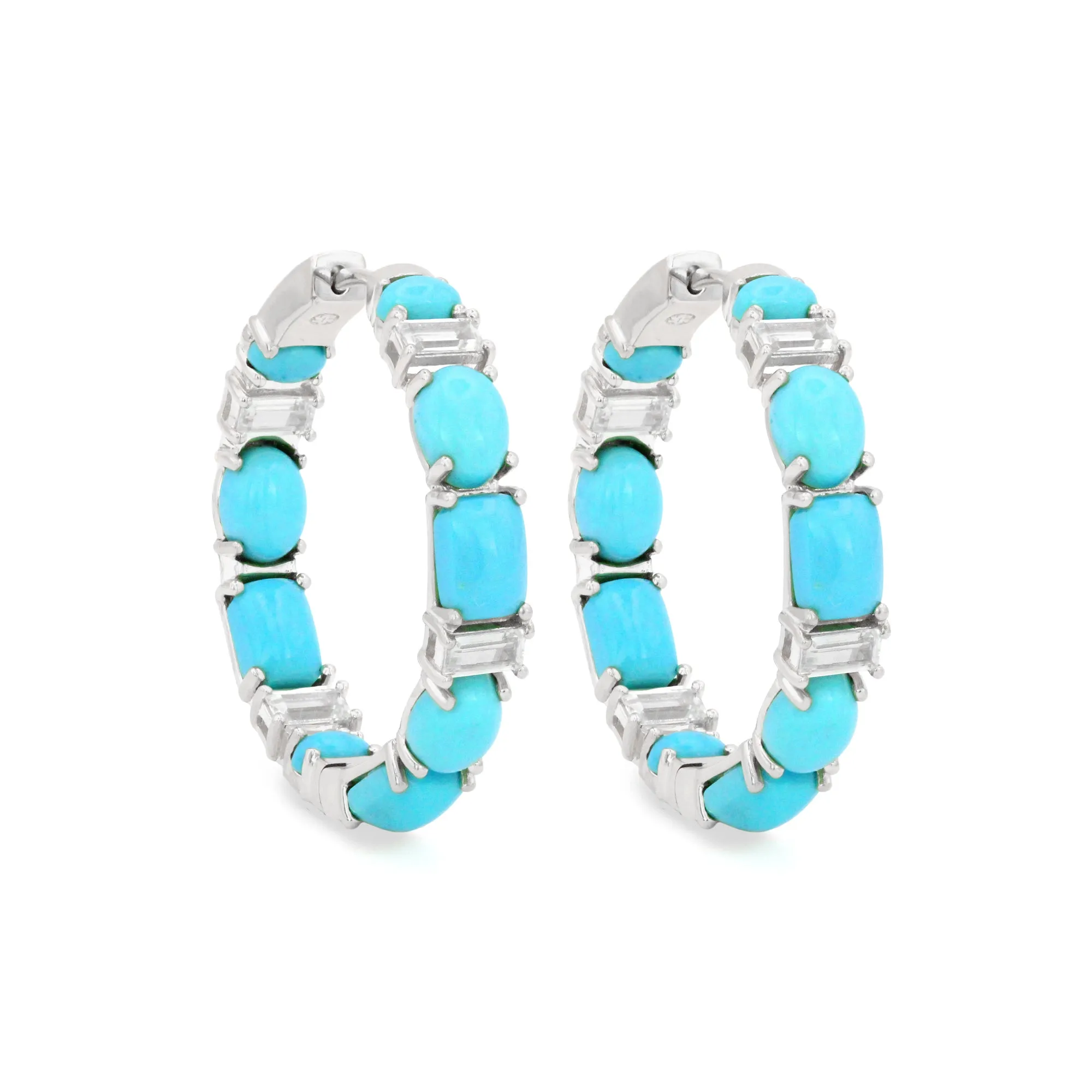 The Drama Queen 18K Gemstone Hoops