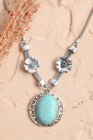 Turquoise Florette Necklace